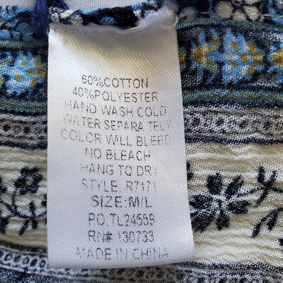 Umgee boho floral flowy shawl cover-up Size M/L - Picture 4 of 4